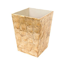 Load image into Gallery viewer, GALLERIE II Marquesa Pearlized Waste Basket Natural

