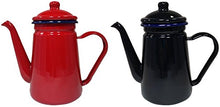 Load image into Gallery viewer, Hearth Design CO-002 Enameled Coffee Pot, 0.4 gal (1.1 L), Navy
