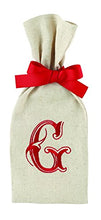 Load image into Gallery viewer, Mud Pie Initial Wine Bag-G, Cream

