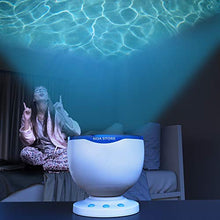 Load image into Gallery viewer, Calming Autism Sensory LED Light Projector Toy Relax Blue Night Music Projection
