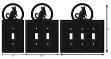 Load image into Gallery viewer, SWEN Products Cat Wall Plate Cover (Single Outlet, Black)
