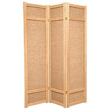 Load image into Gallery viewer, Oriental Furniture 6 ft. Tall Jute Shoji Screen - 3 Panel - Natural
