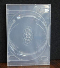Load image into Gallery viewer, MegaDisc New 2 Pack Crystal Clear Standard 4 DVD Case Box 14mm Four Discs Holder W Flap

