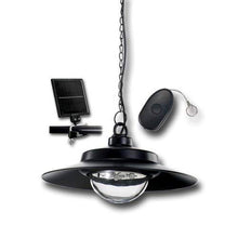 Load image into Gallery viewer, Nature Power 21030 Hanging Solar Powered LED Shed Light with Remote Control, Black Finish
