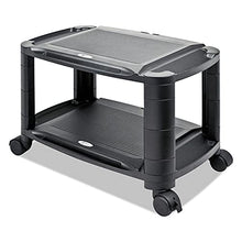 Load image into Gallery viewer, Alera ALEU3N1BL 3-In-1 21.63 in. x 13.75 in. x 24.75 in. Storage Cart and Stand - Black/Gray
