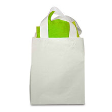 Load image into Gallery viewer, White Frosted Plastic Bags with Handles | Quantity: 250 | Width: 16&quot;
