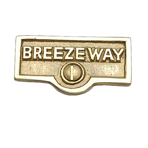 25 Switch Plate Tags BREEZEWAY Name Signs Labels Solid Brass | Renovator's Supply