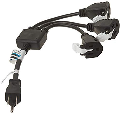 Conntek 05360 1 to 3 Power Splitter with Snap Pop, 14 inches