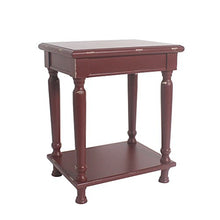 Load image into Gallery viewer, Urbanest Reynolds Accent End Table, 22-inch Tall, Red
