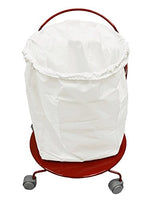 Spa Towel Hamper/Portable Commercial Laundry Hamper w/Wheels - Red