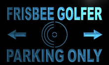 Load image into Gallery viewer, Frisbee Golfer Parking Only LED Sign Neon Light Sign Display m329-b(c)

