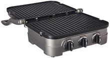 Load image into Gallery viewer, Cuisinart Griddler Gourmet, 5 Functions in 1 Unit: Contact Grill, Panini Press, Full Grill, Full Griddle, and Half Grill/Half Griddle
