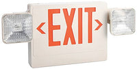 LumaPro 6CGL7 Exit Sign, Incand, 1 or 2 Side, Red Letters