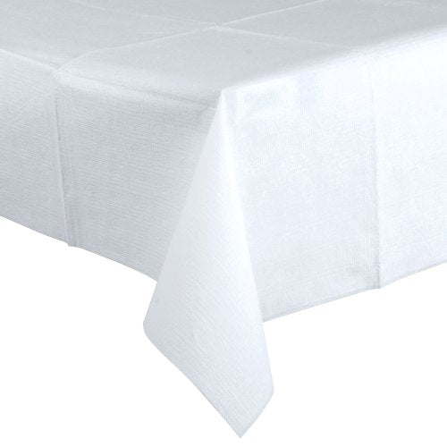 HFM210066 - Tissue/Poly Tablecovers, 72quot; X 72quot, White