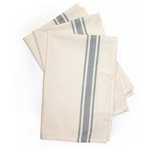 Load image into Gallery viewer, Aunt Martha&#39;s Gray Striped Dish Towels
