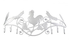 Load image into Gallery viewer, 6 Hook Wrought Iron White Rooster | Renovator&#39;s Supply
