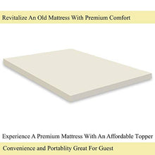 Load image into Gallery viewer, Continental Sleep Cool Gel FoamTopper, Adds Comfort to Mattress, Full Size, Yellow
