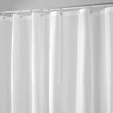 Load image into Gallery viewer, iDesign EVA Plastic Shower Curtain Liner, Mold and Mildew Resistant Plastic Shower Curtain for use Alone or With Fabric Curtain, 108 x 72 Inches, Frost
