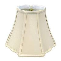Royal Designs, Inc. BSO-701-16BG Flare Bottom Outside Corner Scallop Basic Lamp Shade, 9 x 16 x 12, Beige