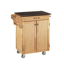 Load image into Gallery viewer, Create-a-cart Natural Kitchen Cart with Granite Top by Home Styles
