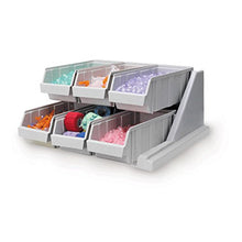 Load image into Gallery viewer, Tiered Organizer Bin System 6-Bin 20.13&quot;W x 17.25&quot;D x 9.25&quot;H
