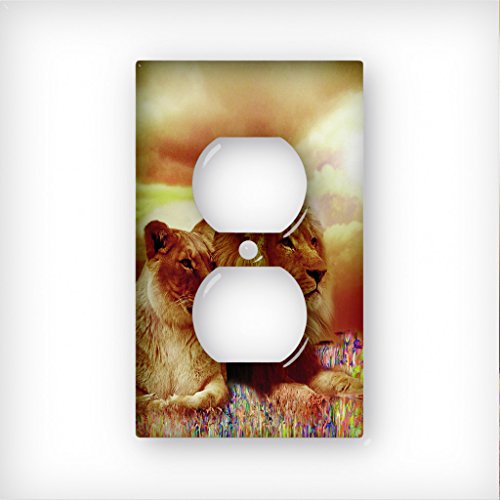 Lion Pride - Decor Double Switch Plate Cover Metal