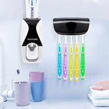 Load image into Gallery viewer, WAYCOM Dust-Proof Toothpaste Dispenser Toothpaste Squeezer Kit (Black)
