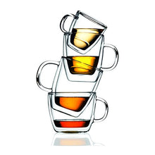 Load image into Gallery viewer, Bodum Bistro 2 Piece double wall 0.45 L 15 oz Cafe Latte Cup, Clear
