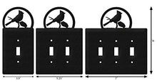 Load image into Gallery viewer, SWEN Products Cardinal Wall Plate Cover (Single Outlet, Black)
