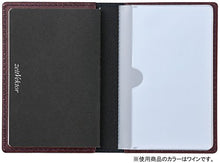 Load image into Gallery viewer, Raymay Fujii ZVN234B ZeitVektor Leather Memo Note with Card Holder, Black
