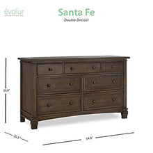 Load image into Gallery viewer, Evolur Cheyenne and Santa Fe Double Dresser, Antique Brown, 54x33x20.3 Inch (Pack of 1)

