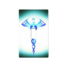 Load image into Gallery viewer, Caduceus Medical Symbol Blue - AC Outlet Decor Wall Plate Cover Metal
