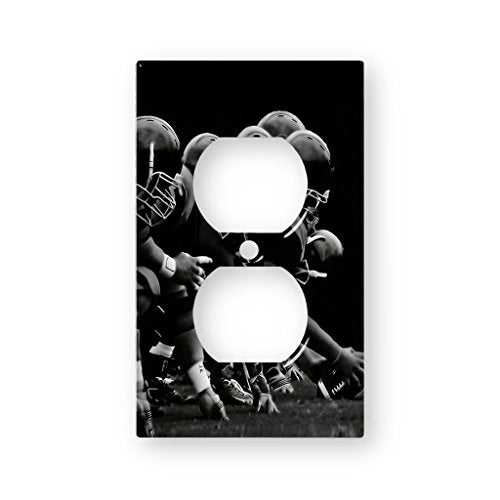 Football Offensive Line - AC Outlet Decor Wall Plate Cover Metal