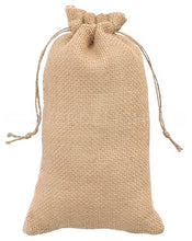 Load image into Gallery viewer, CleverDelights 6&quot; x 10&quot; Burlap Bags with Drawstring - 25 Pack
