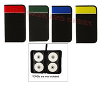 PrimeTrendz TM 64 Capacity Disc Nylon CD DVD Album Wallet Holder Case Bag Square Zipper by USA Cash and Carry