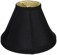Royal Designs Empire Gallery Basic Lamp Shade, Black, 5 x 12 x 9