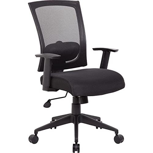 Boss Office Products Mesh Back Task Chair in Black