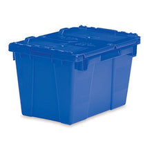Load image into Gallery viewer, Small Storage Tote with Lid 15.2&quot;L x 10.9&quot;W x 9.7&quot;H - Blue
