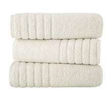 Load image into Gallery viewer, Towels Beyond - Luxury Bath Towels, 100% Turkish Cotton, Quick Dry, Soft and Absorbent Bathroom Towels, Barnum Collection, 3-Piece Set - 30 x 56 Inches (Ivory)
