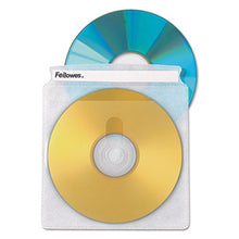 Load image into Gallery viewer, Fellowes 90659 Double-Sided CD/DVD Sleeves, 50/Pk
