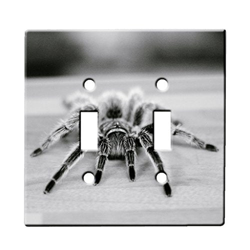 Tarantula - Decor Double Switch Plate Cover Metal