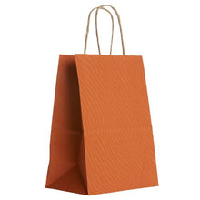 Load image into Gallery viewer, Jillson Roberts 12-Count Medium 8&quot; x 10.5&quot; x 4.75&quot; Recycled Kraft Bags Available in 20 Colors, Orange
