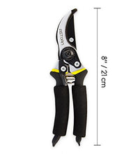Load image into Gallery viewer, Bypass Pruning Shears for Gardening by Astorn. The Best Garden Scissors for Garden Maintenance. Garden Shears with Ergonomic Handles, Shock Absorbent Spring &amp; Safety Lock.
