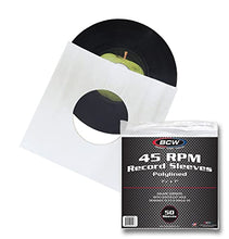 Load image into Gallery viewer, (50) BCW Brand 7&quot; Polylined White Paper &amp; Plastic Record Inner Sleeves
