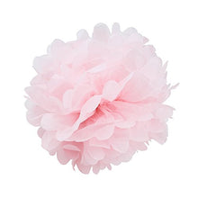 Load image into Gallery viewer, WYZworks Set of 8 (Assorted Pink and White Color Pack) 8&quot; 10&quot; 12&quot; Tissue Pom Poms Flower, Halloween Party, Decorations for Weddings, Birthday, Bridal, Baby Showers, Nursery, Dcor
