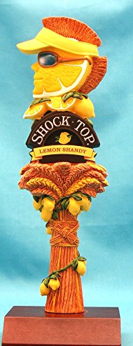 Shock Top Lemon Shandy 8in Resin Tap Knob w Display Stand