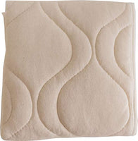 SheetWorld Crib Bib Sheet Saver, Soft Cotton, 4 Secure Ties, Solid Ivory, Made in USA