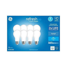 Load image into Gallery viewer, GE Refresh 60-Watt EQ A19 Daylight Dimmable LED Light Bulb (8-Pack)
