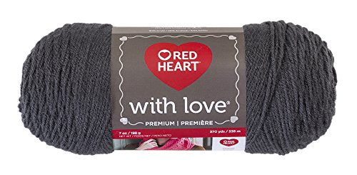 Red Heart E400.1401 Love Yarn, Solid   Pewter