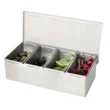 Load image into Gallery viewer, Excellante 6 Section Stainless Steel Condiment Compartment
